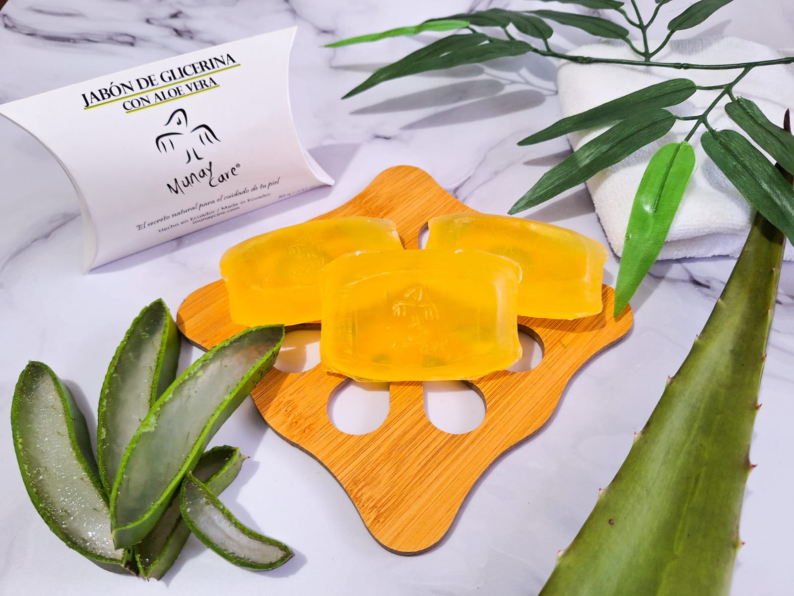 Jabón de glicerina con aloe vera - MunayCare